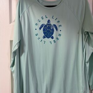 Blue Turtle Graphic Swim Coverup